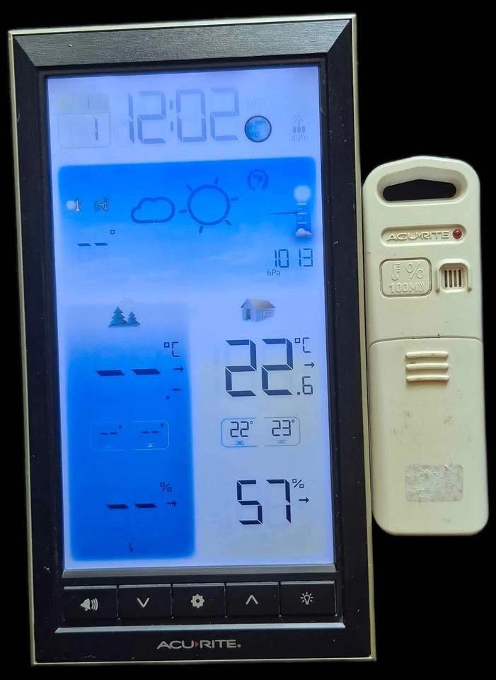 In and outside weather station