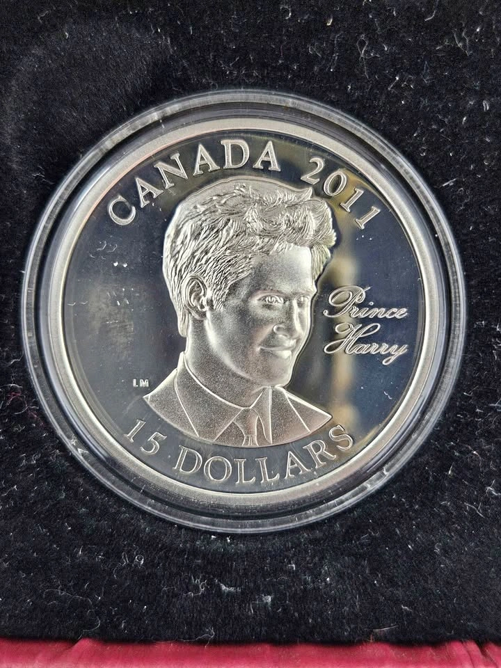 2011 Canada Prince Harry Sterling Silver Coin w Box