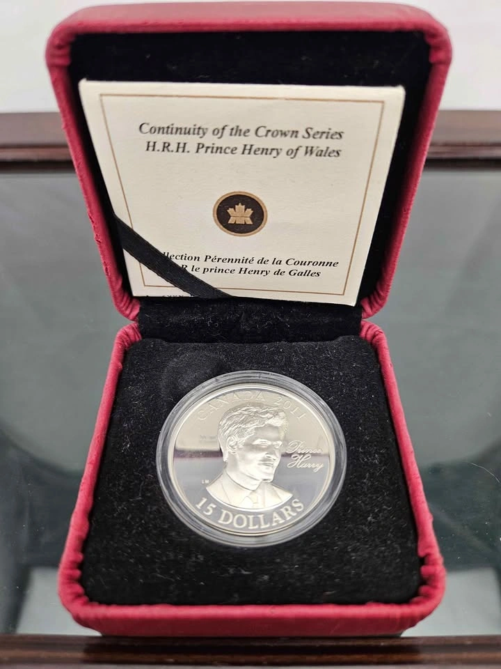 2011 Canada Prince Harry Sterling Silver Coin w Box - photo 2