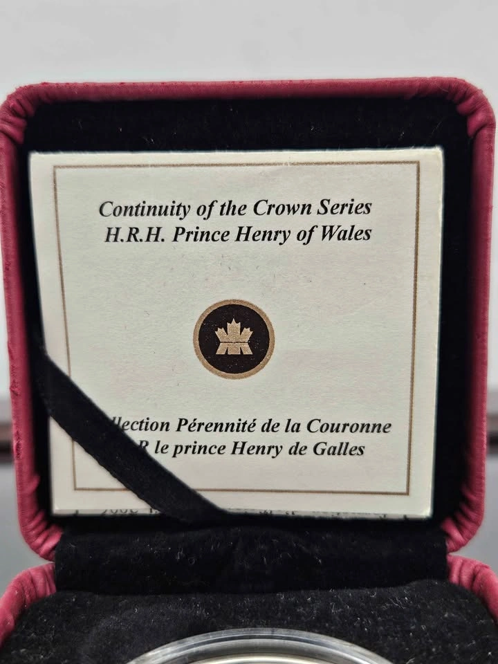 2011 Canada Prince Harry Sterling Silver Coin w Box - photo 4