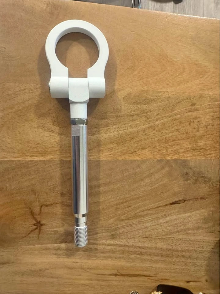 White JDM Tow Hook for Subaru WRX STI BRZ Impreza