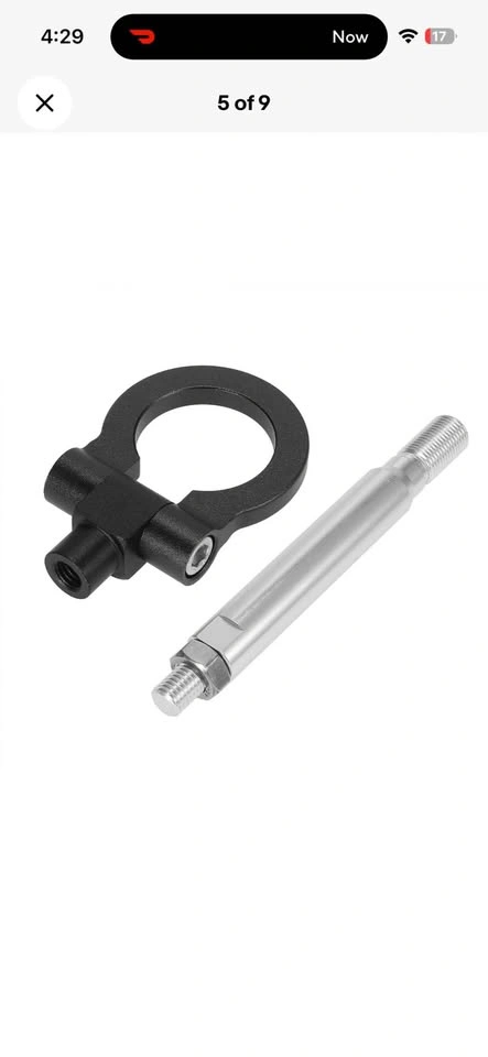 White JDM Tow Hook for Subaru WRX STI BRZ Impreza - photo 5
