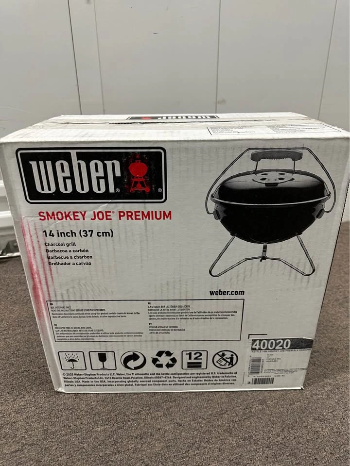 Weber Smokey Joe Premium 14” Charcoal Grill – New Open Box - photo 2