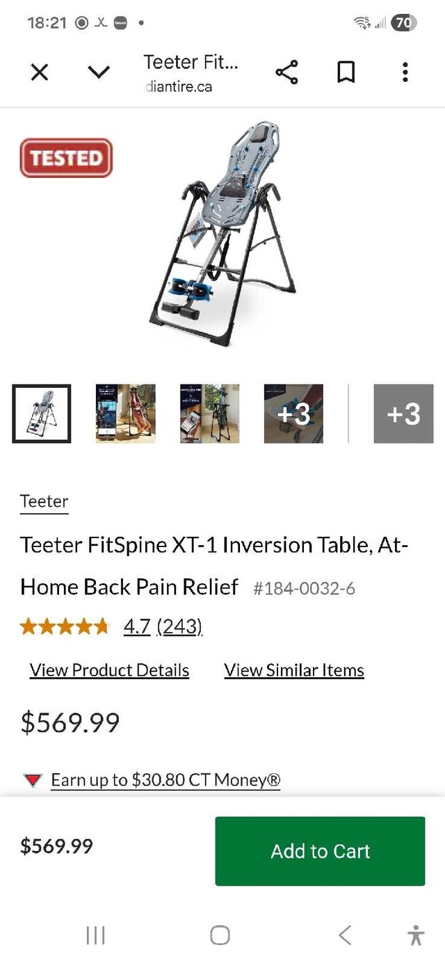 Teeter Fitspine XT1 Inversion Table - photo 2