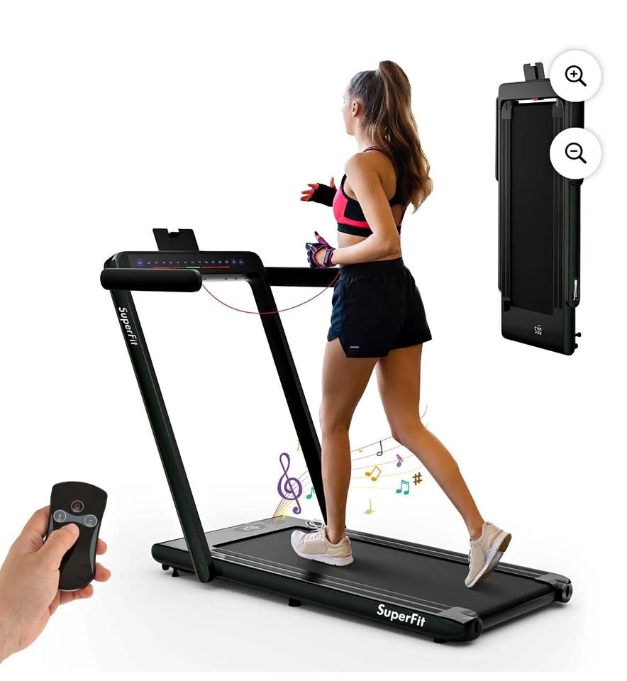 SuperFit 2.25HP 2 in 1 Folding Treadmill w/ App Control