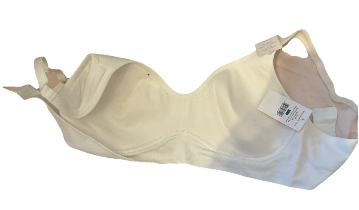 NWT On Gossamer Cabana Cotton Seamless Wirefree Bra - G3320 WHIT - photo 2