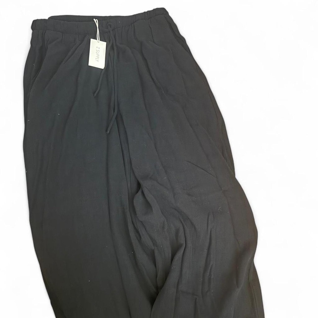 Z Supply Black Soren Linen Pants - Size M - photo 4