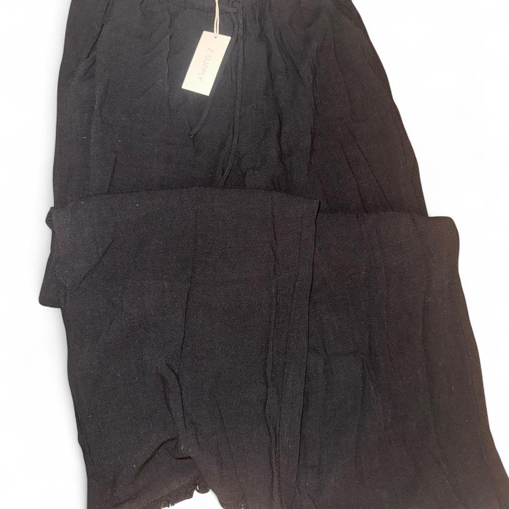 Z Supply Black Soren Linen Pants - Size M - photo 5