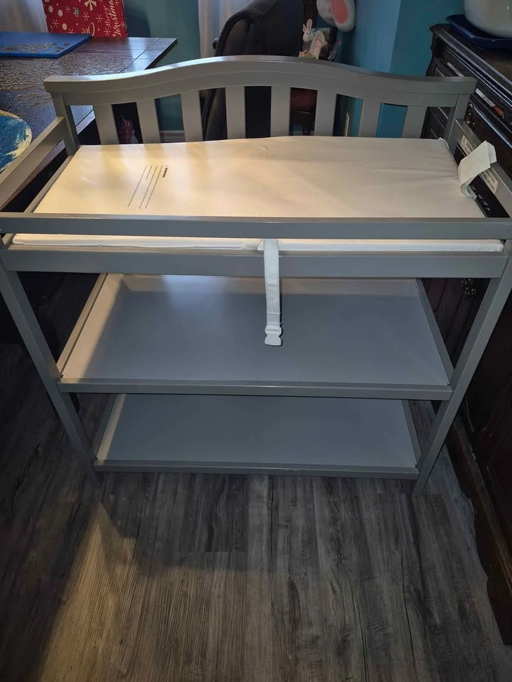 Grey Change Table