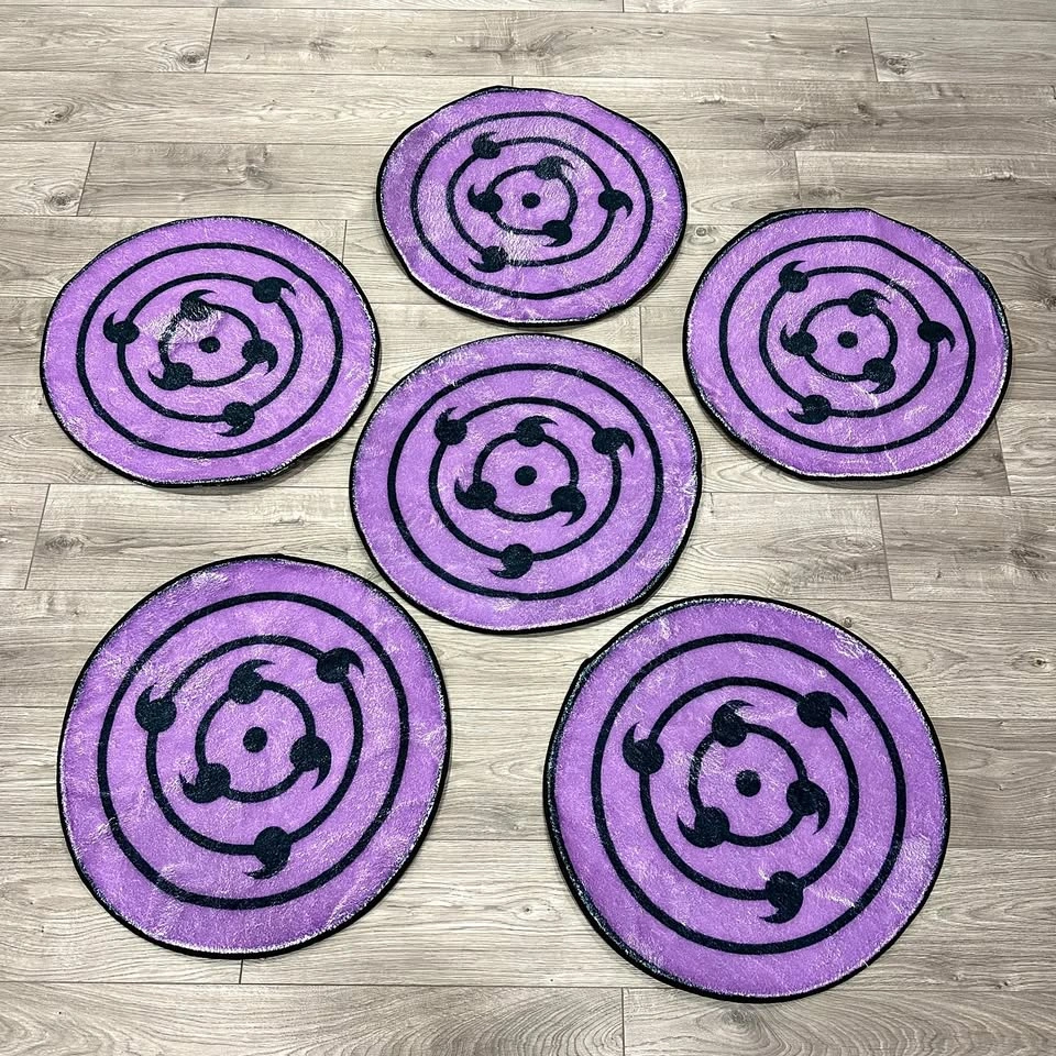 Sasuke Rinnegan Eye Rugs from Naruto Shippuden