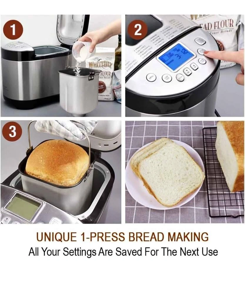 KITCHENARM 29-in-1 SMART Bread Machine with Gluten Free Setting