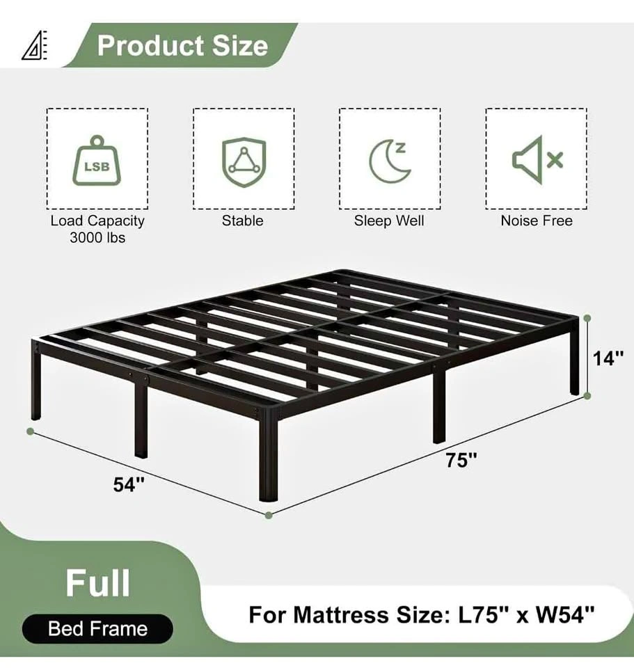 BRAND NEW Full (Double) Bed Frame - 14" Heavy Duty Platform