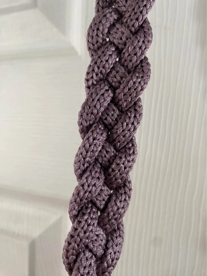 Mauve macrame crossbody bag - photo 4