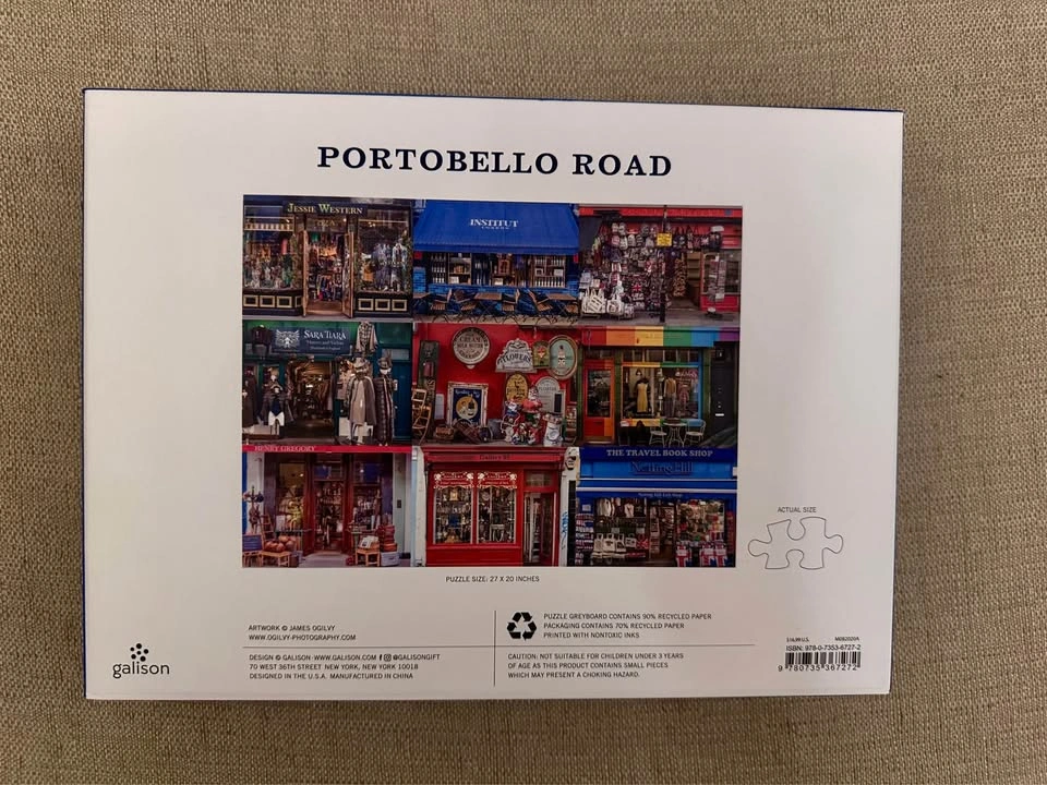 Galison 1000 piece Portobello Road London Shops Puzzle - photo 3