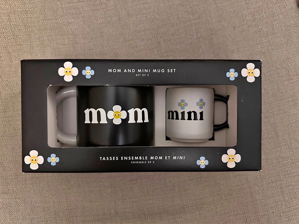 Indigo Mom and Mini Mug Set of 2