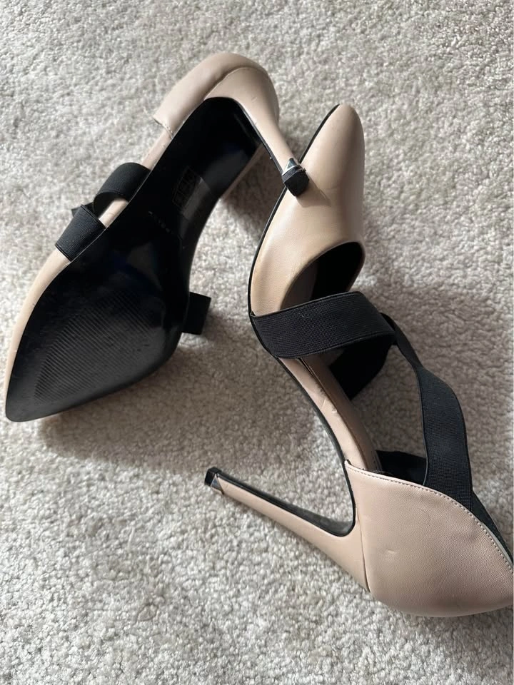 Spring beige high heels size 9 - photo 4