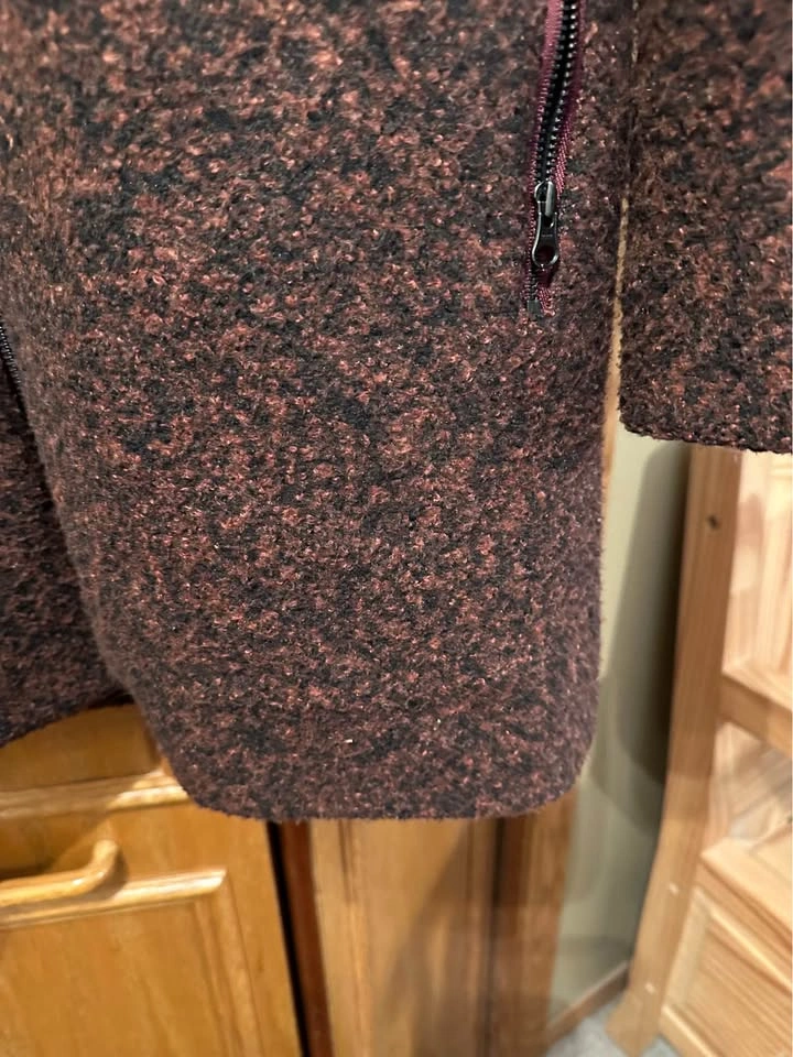 Women's Zippered Spring/Fall Collarless MPG Coat - Size S - photo 4