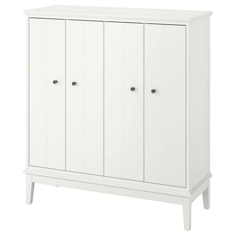 White cabinet with folding doors
