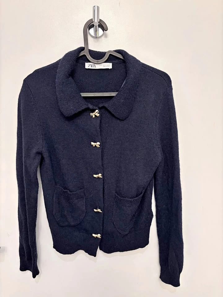 Zara Navy Cardigan