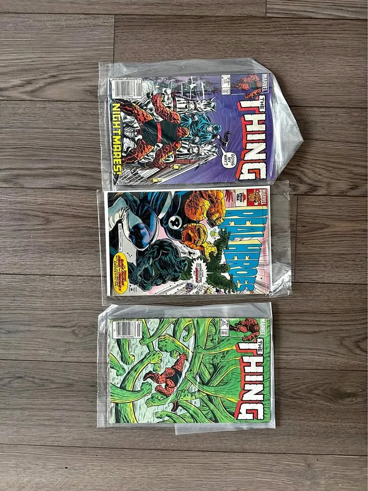 Vintage Marvel Comic Book Lot - The Thing thumbnail
