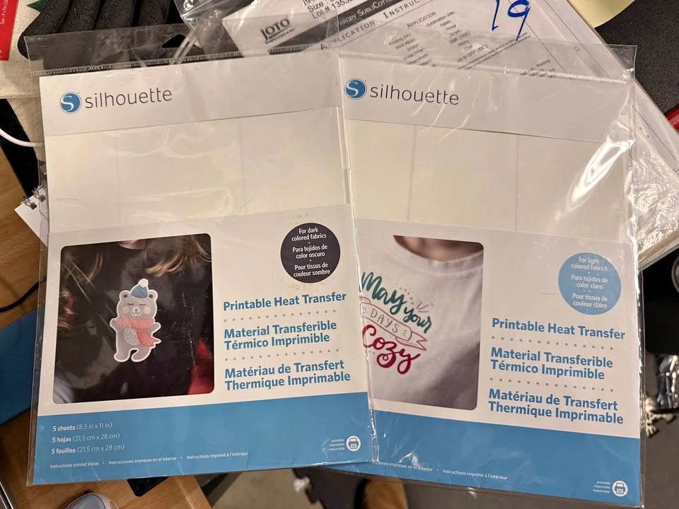 Silhouette Heat Transfer Sheets - Light & Dark