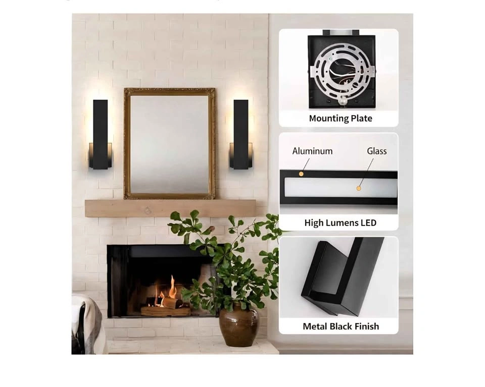 ElilyGiA Aluminum LED Wall Sconces (Set of 2) - photo 3