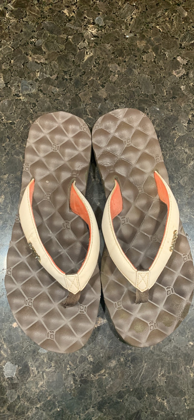 Reef cushioned sandels (flip flops)