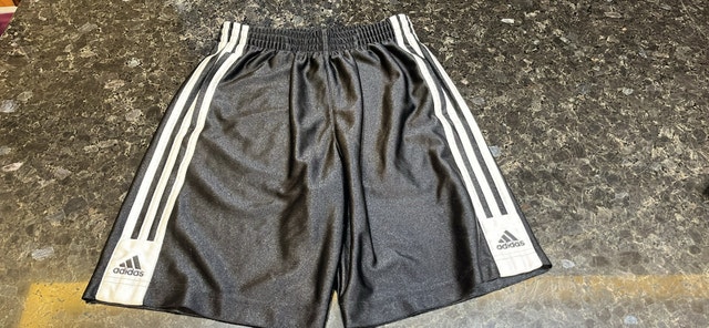 Adidas Three Stripe Shorts Sz YM