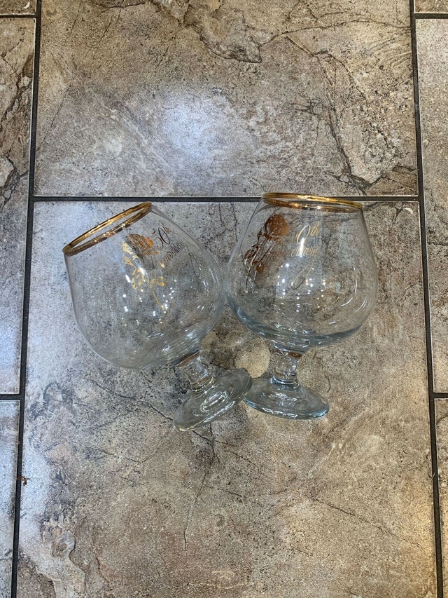 Pair of 50th Anniversary Goblets