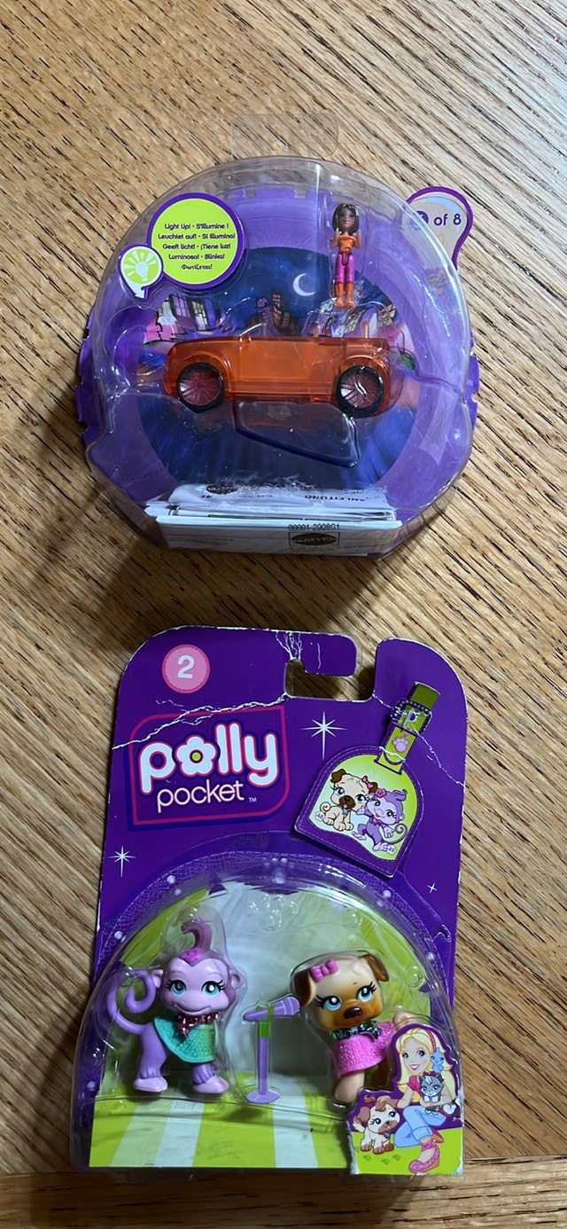 New Polly Pocket Sets: Car & Pet Monkey/Puppy - photo 2
