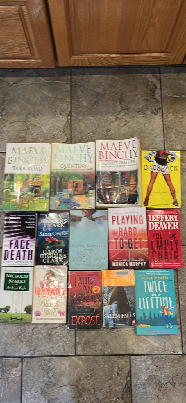 14 Books/Novels by Binchy, Barr, McFadyen, Higgins Clark, Kinsel