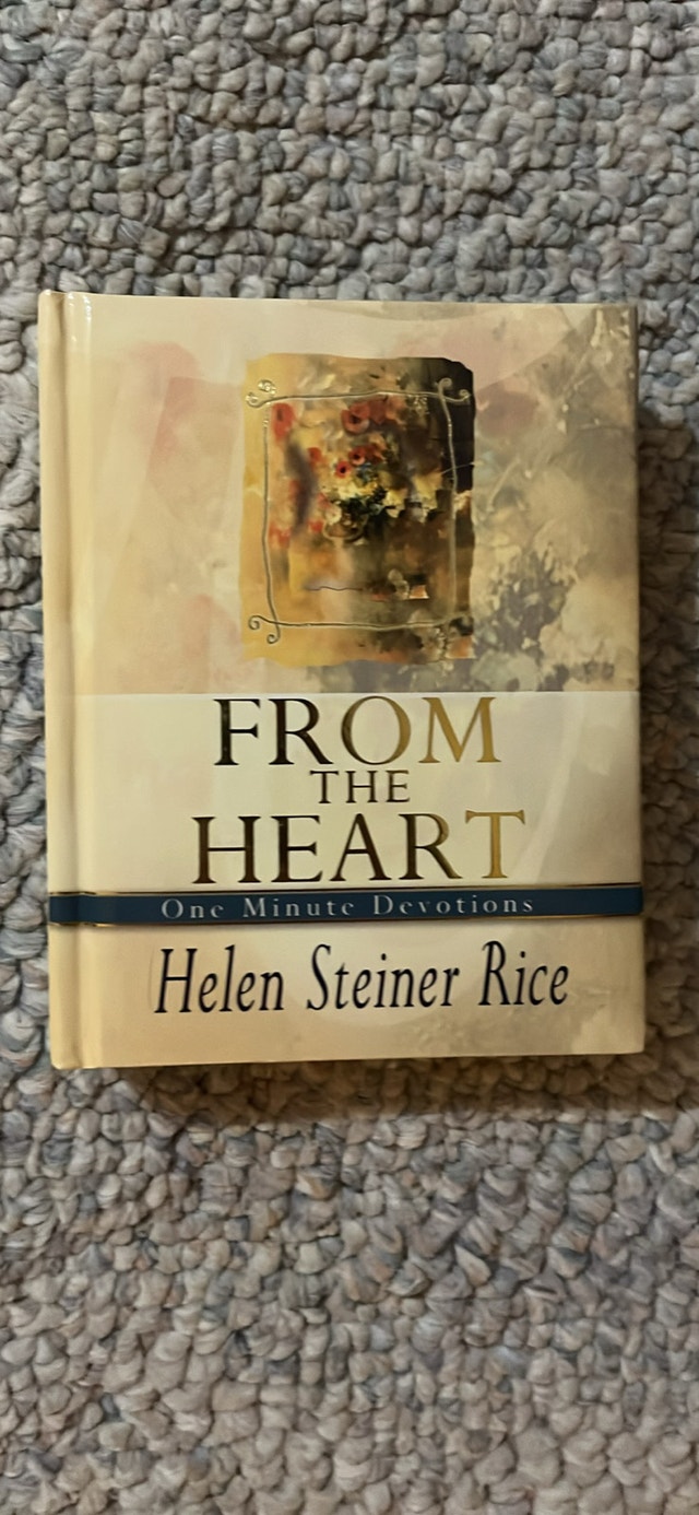 New From the Heart One Minute Devotions Book