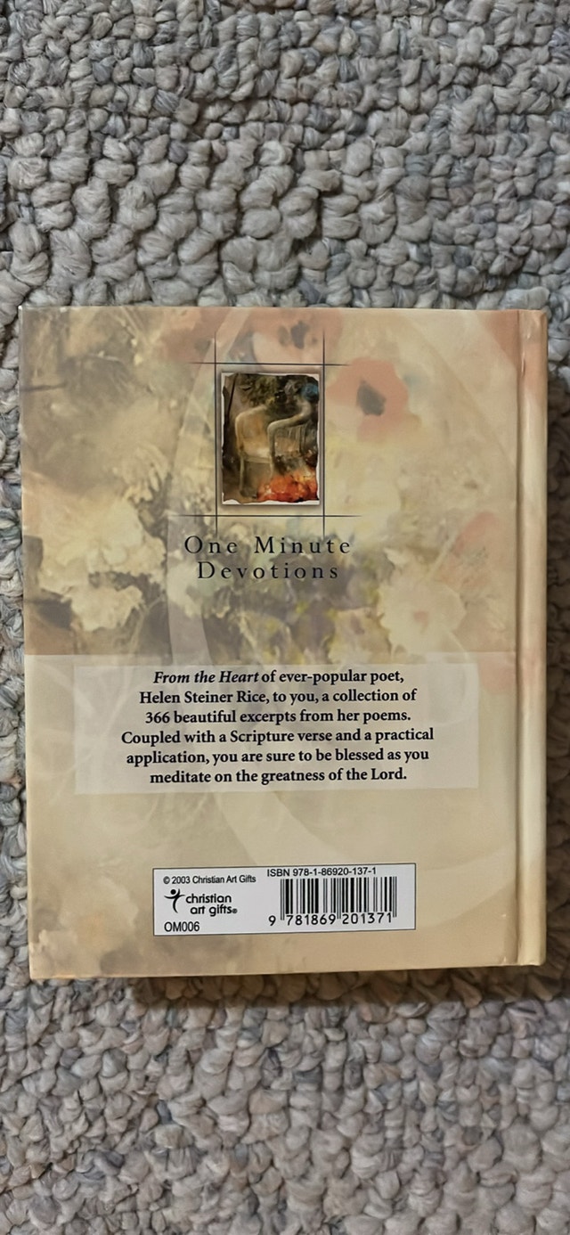 New From the Heart One Minute Devotions Book - photo 2