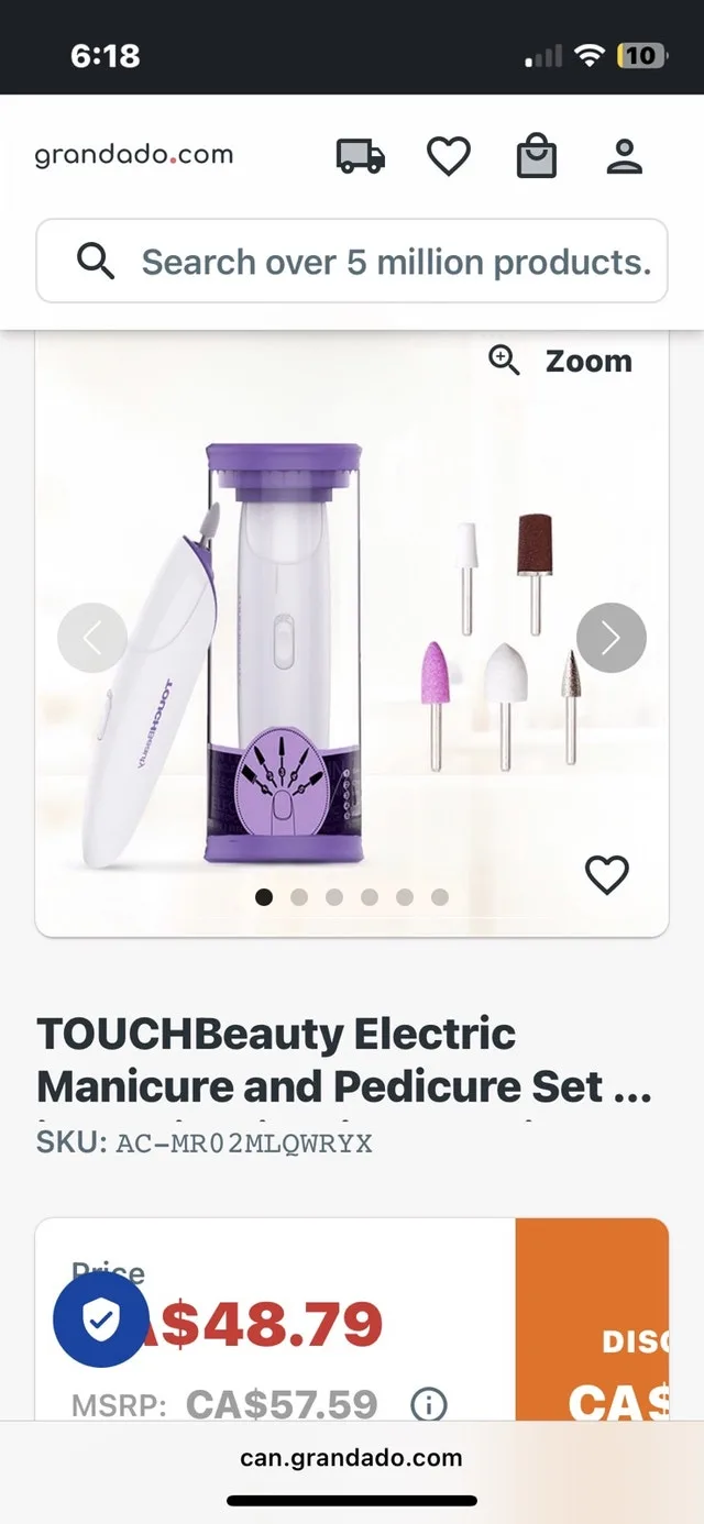 Touchbeauty Manicure Pedicure Set