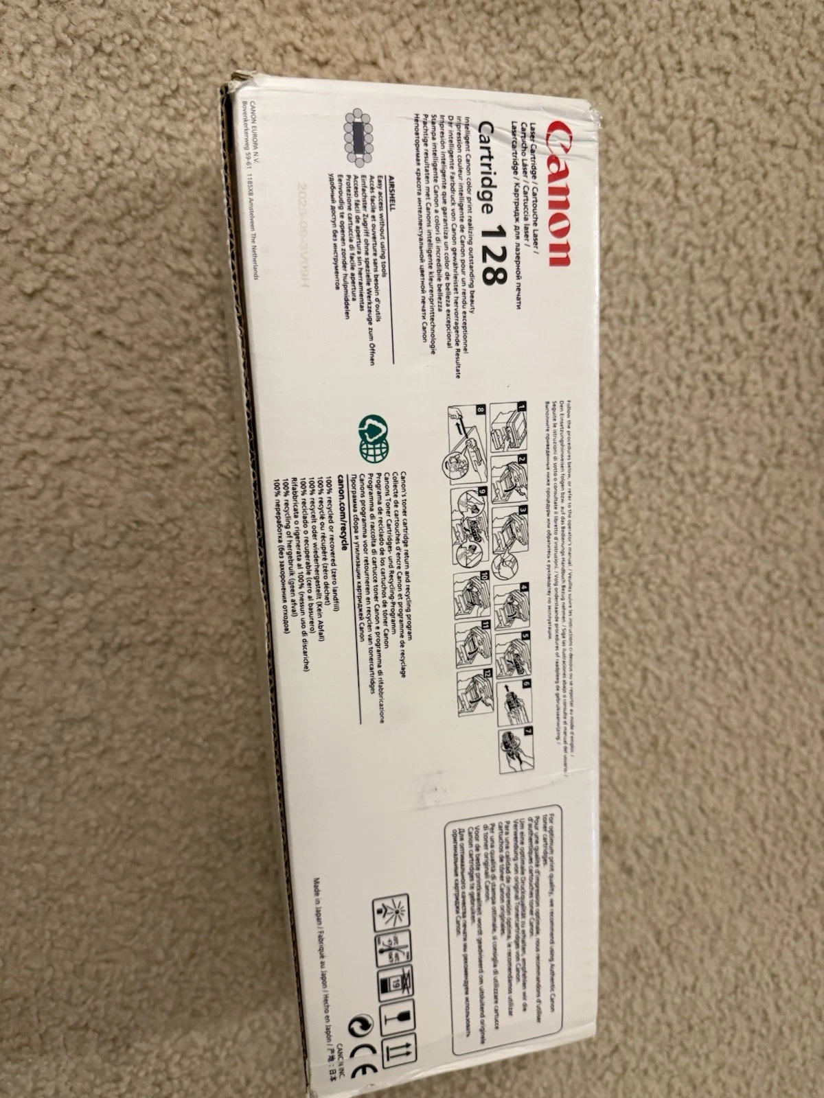 Canon 128 Genuine Toner Cartridge - New Sealed - MF4450 / MF4470 - photo 2