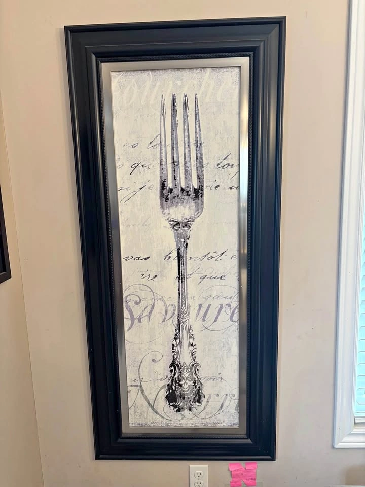 Farmhouse French Fork & Spoon Wall Art - Dining Room Decor