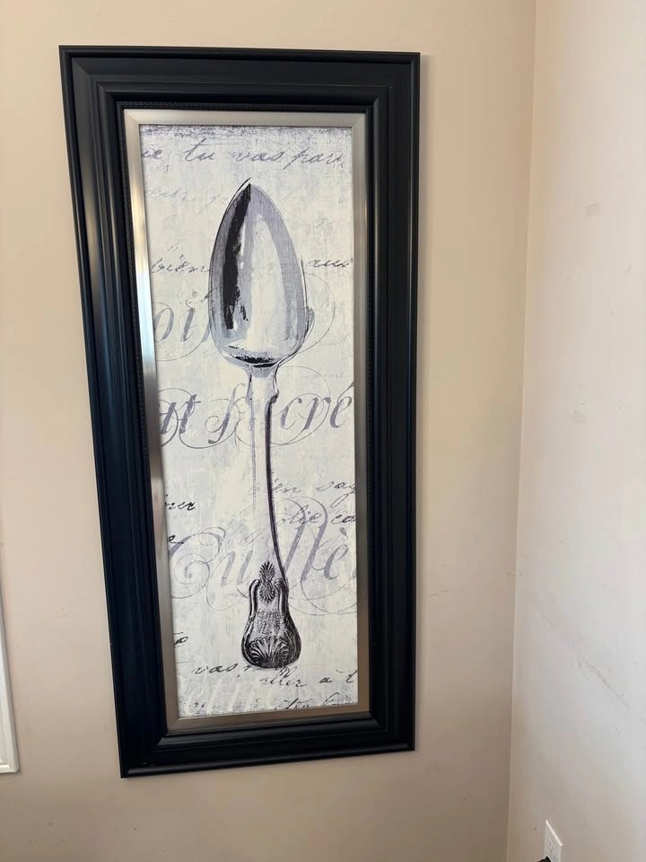 Farmhouse French Fork & Spoon Wall Art - Dining Room Decor - photo 2