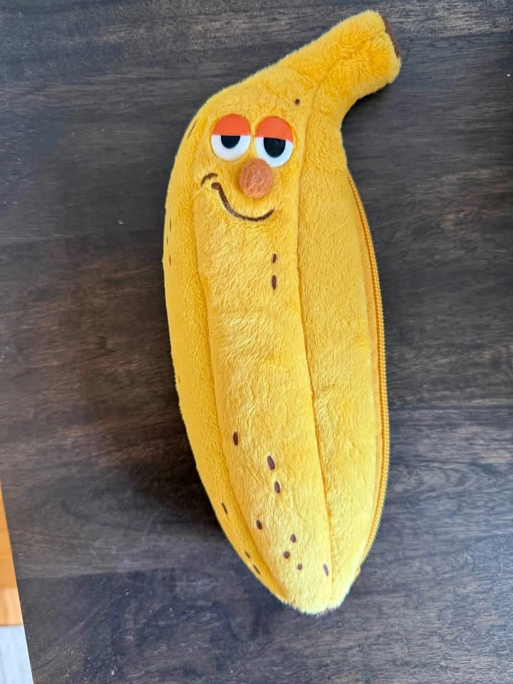 Banana Plush Character Pencil Case Pouch