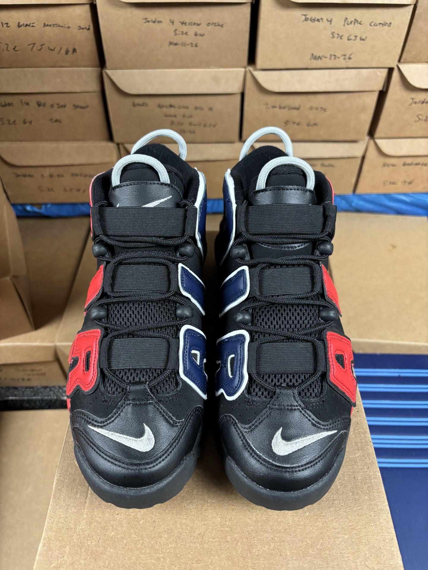 Nike Air More Uptempo 96 Alternate Split Black Varsity Red - photo 2