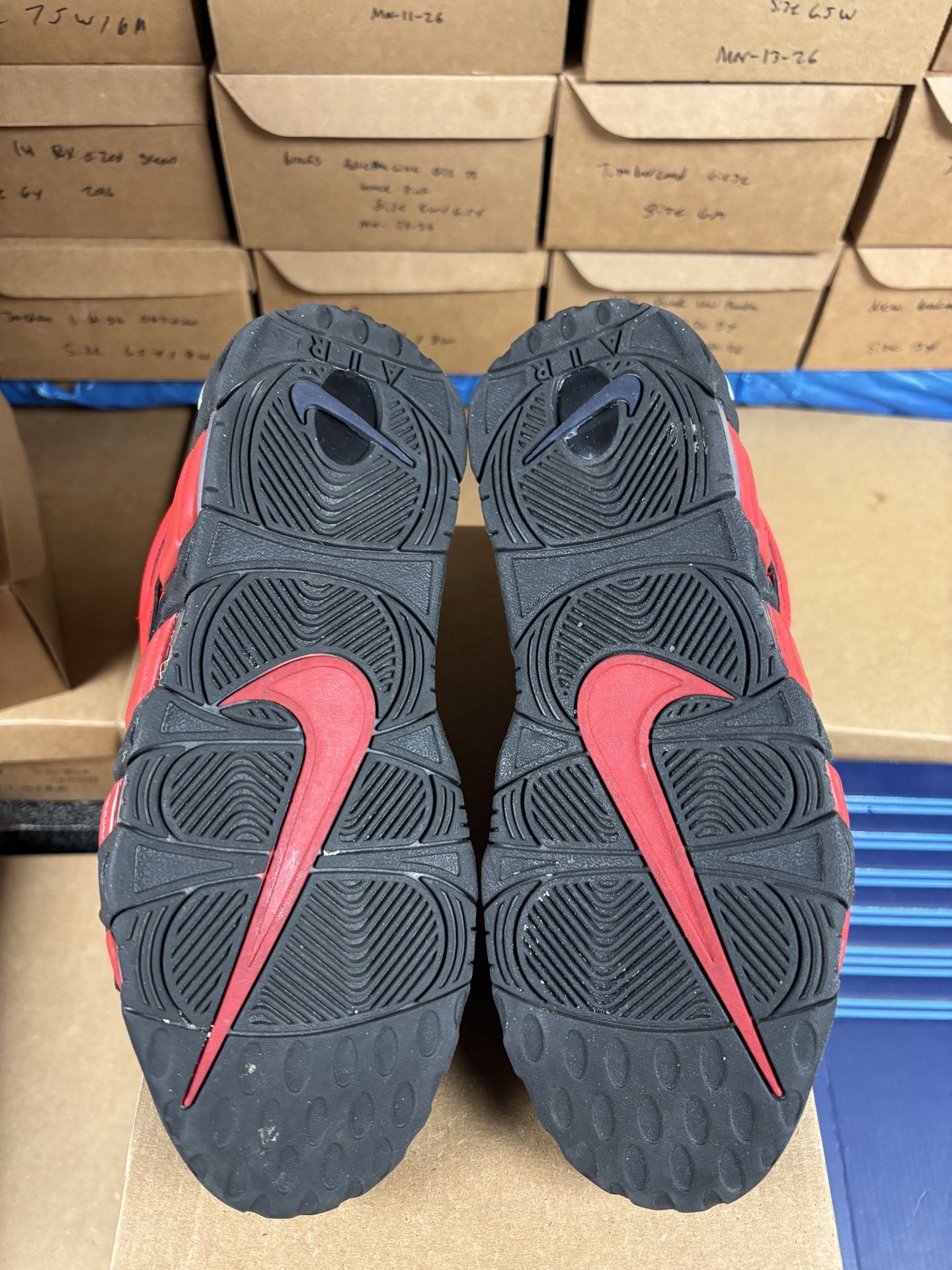Nike Air More Uptempo 96 Alternate Split Black Varsity Red - photo 3
