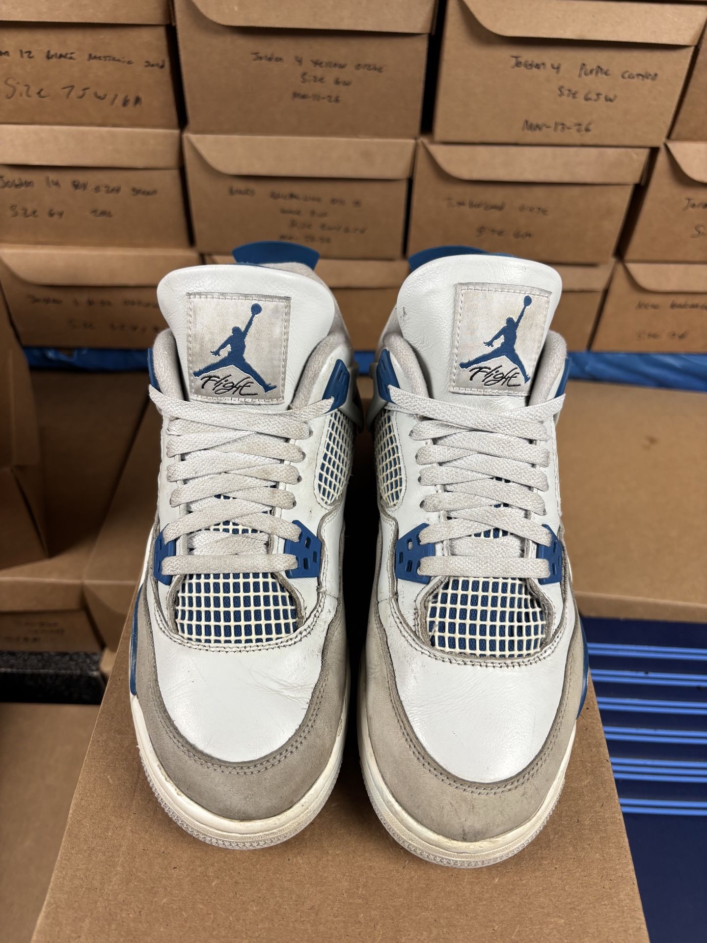 Air Jordan 4 Military Blue GS - photo 2