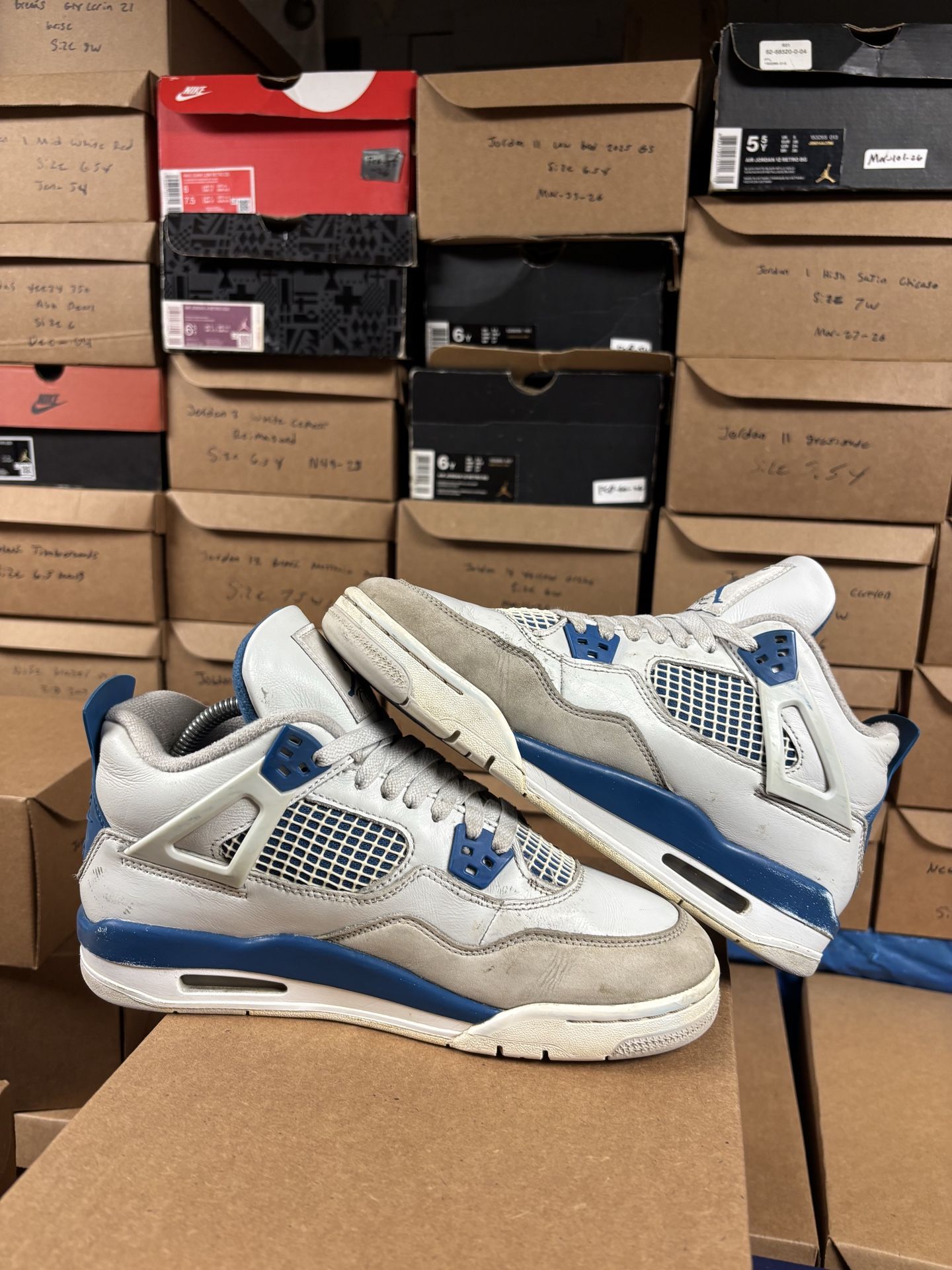 Air Jordan 4 Military Blue GS - photo 5