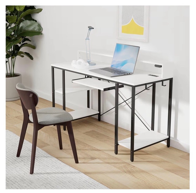 Modern 47” Computer Desk with LED Lights