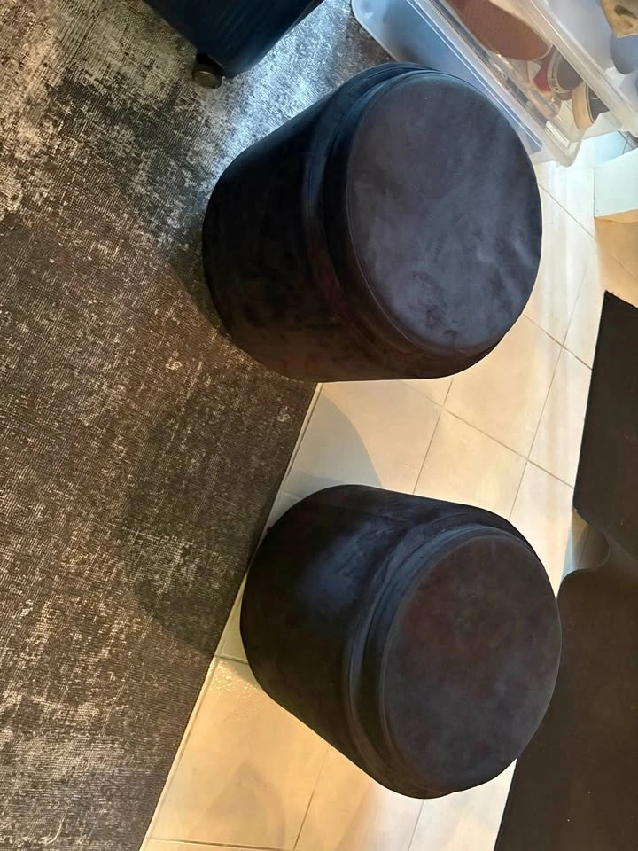 Set of Storage Ottomans