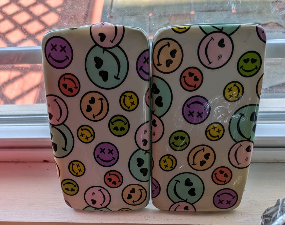 Women's Card Wallet Multicolor Smiley Face Pattern Folding Credi - photo 2