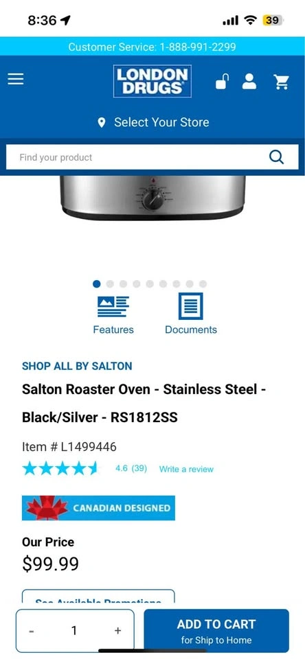 Salton Roaster 1450 Watt - Brand New in Box - photo 2