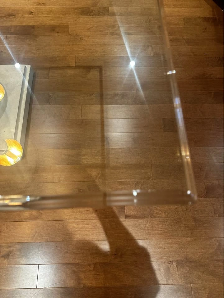 Premium Solid Glass Dining Table – Sculptural Pedestal Base (84” - photo 2