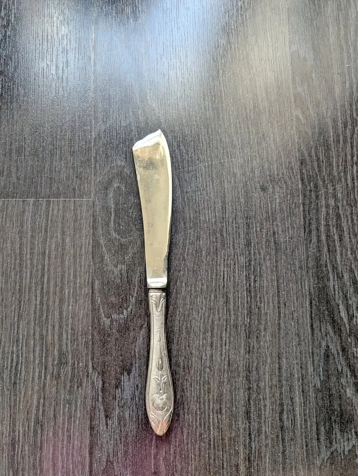 Vintage 800 Silver Italy Cake Servering Knife #D1 thumbnail