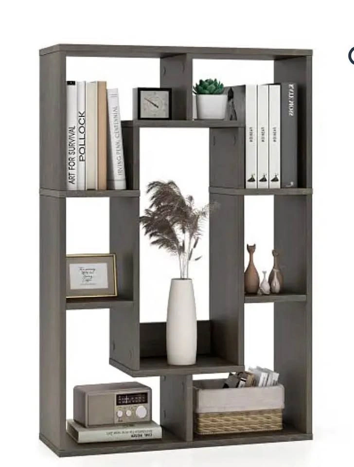 7-Cube Geometric Bookshelf Modern Decorative Open Bookcase