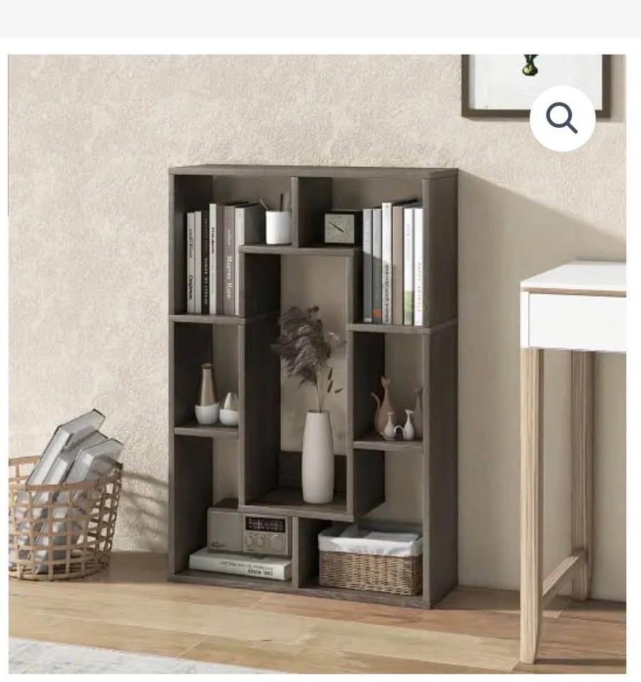 7-Cube Geometric Bookshelf Modern Decorative Open Bookcase - photo 3